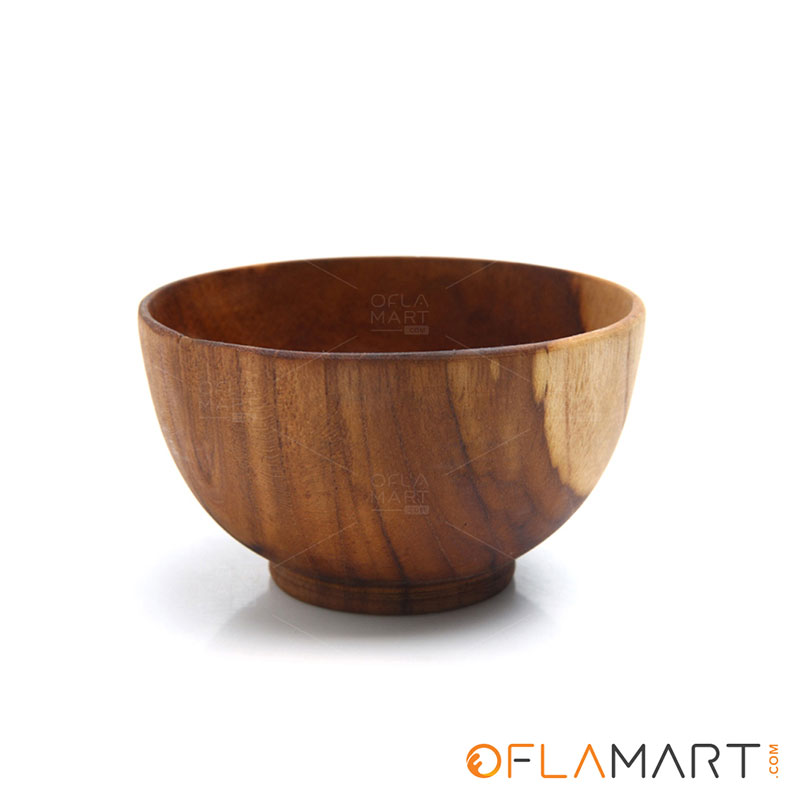 TEAK WOOD MEDIUM BOWL