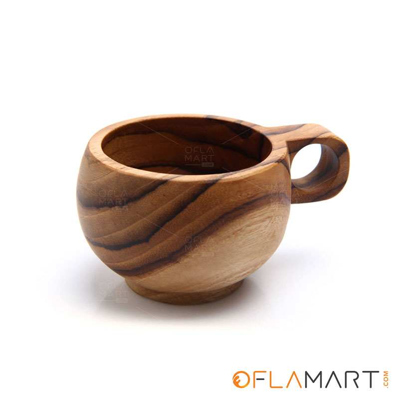 TEAK WOOD SMALL CUP 