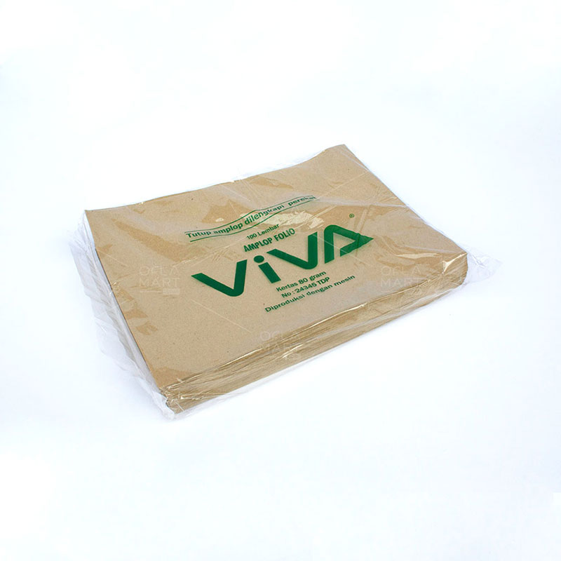 VIVA - Amplop Folio Coklat<br> 3 Bungkus