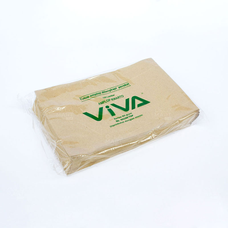 VIVA - Amplop Quarto Coklat<br> 4 Bungkus