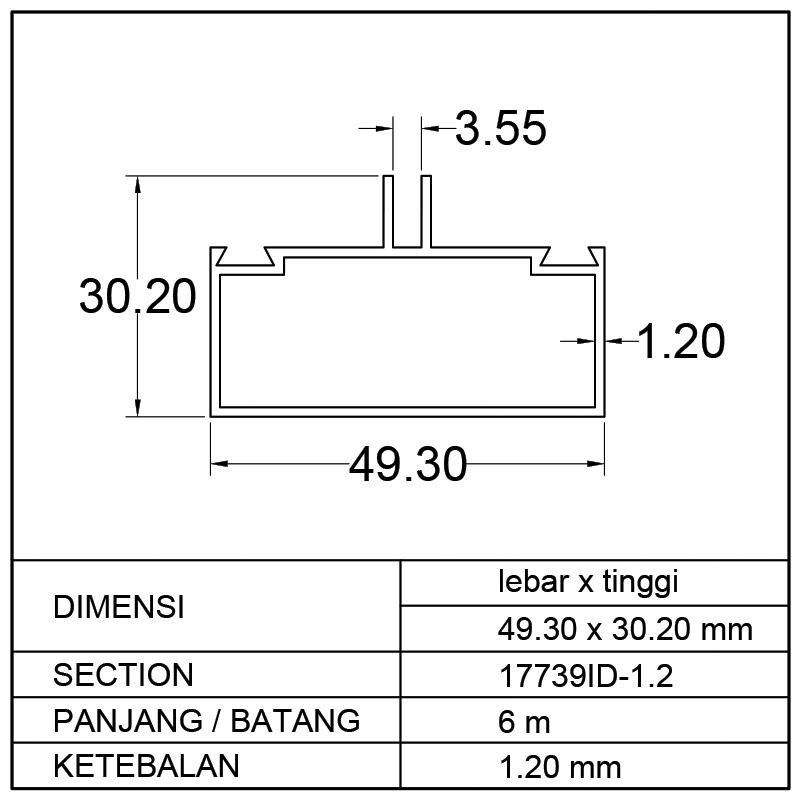 AMBANG CURTAIN WALL (49.30 x 30.20)mm