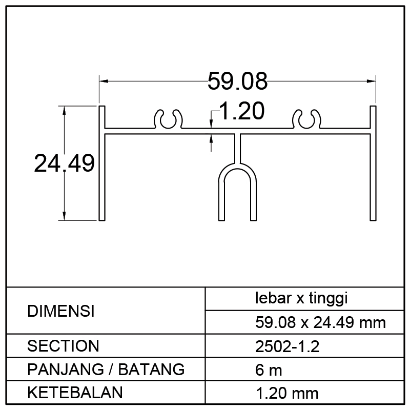 REL ATAS SLIDING WINDOW (59.08 x 24.49)mm