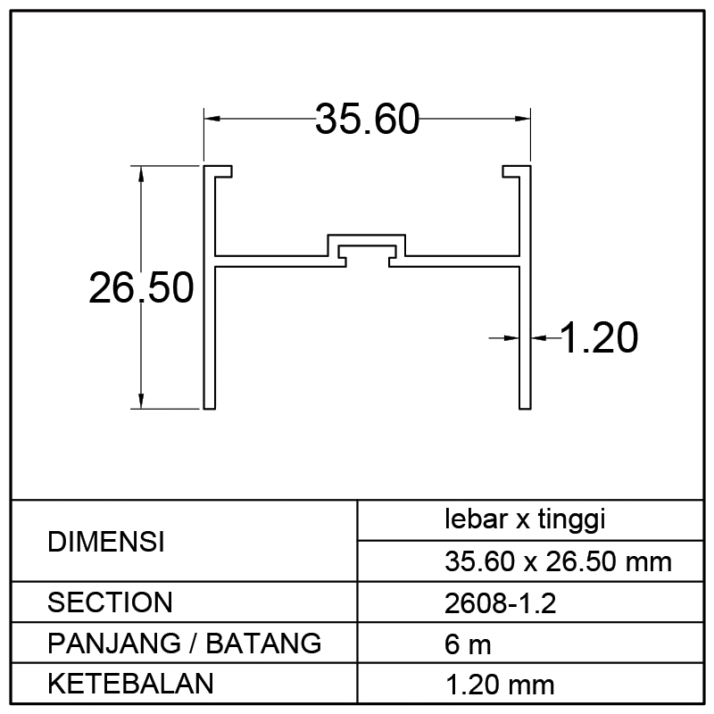 H SPONNING SLIDING DOOR SINGLE (35.60 x 26.50)mm