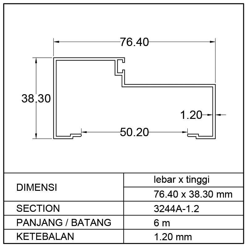 KUSEN SPONNING (76.40 x 38.30)mm